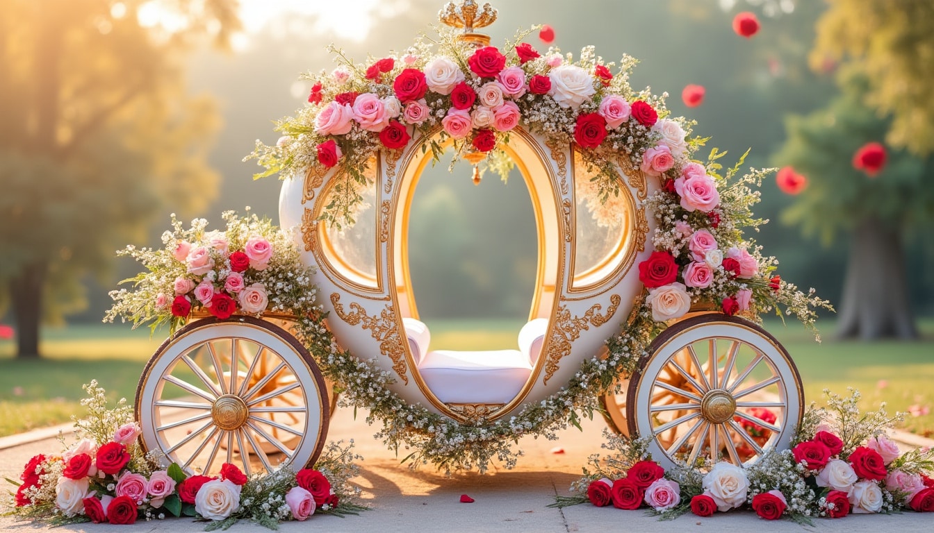 optez pour une calèche lors de votre mariage et ajoutez une touche d'élégance inoubliable à ce jour unique. cette expérience romantique saura émerveiller vos invités et rendre chaque moment encore plus mémorable.