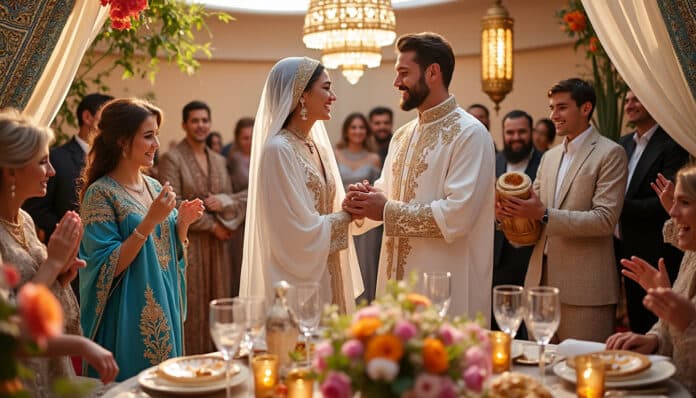 plongez dans l'univers enchanteur des dakka marrakchia et faites de votre mariage un événement inoubliable. avec des rythmes captivants et des traditions authentiques, offrez à vos invités une expérience unique pleine de couleurs et d'émotions.