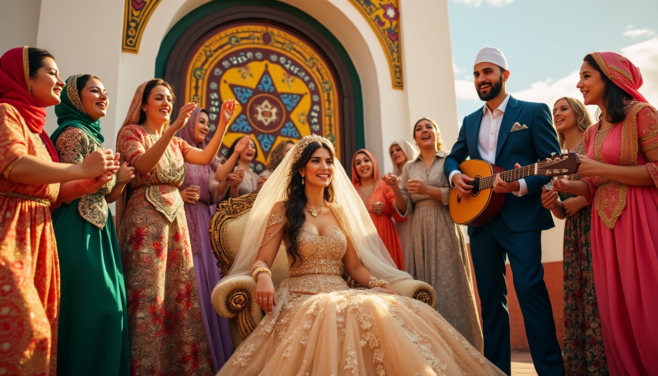 découvrez la magie de la musique tunisienne pour votre mariage ! offrez à votre cérémonie une touche unique et mémorable grâce à des mélodies envoûtantes et des rythmes entraînants qui raviront vos invités et créeront une atmosphère festive inoubliable.