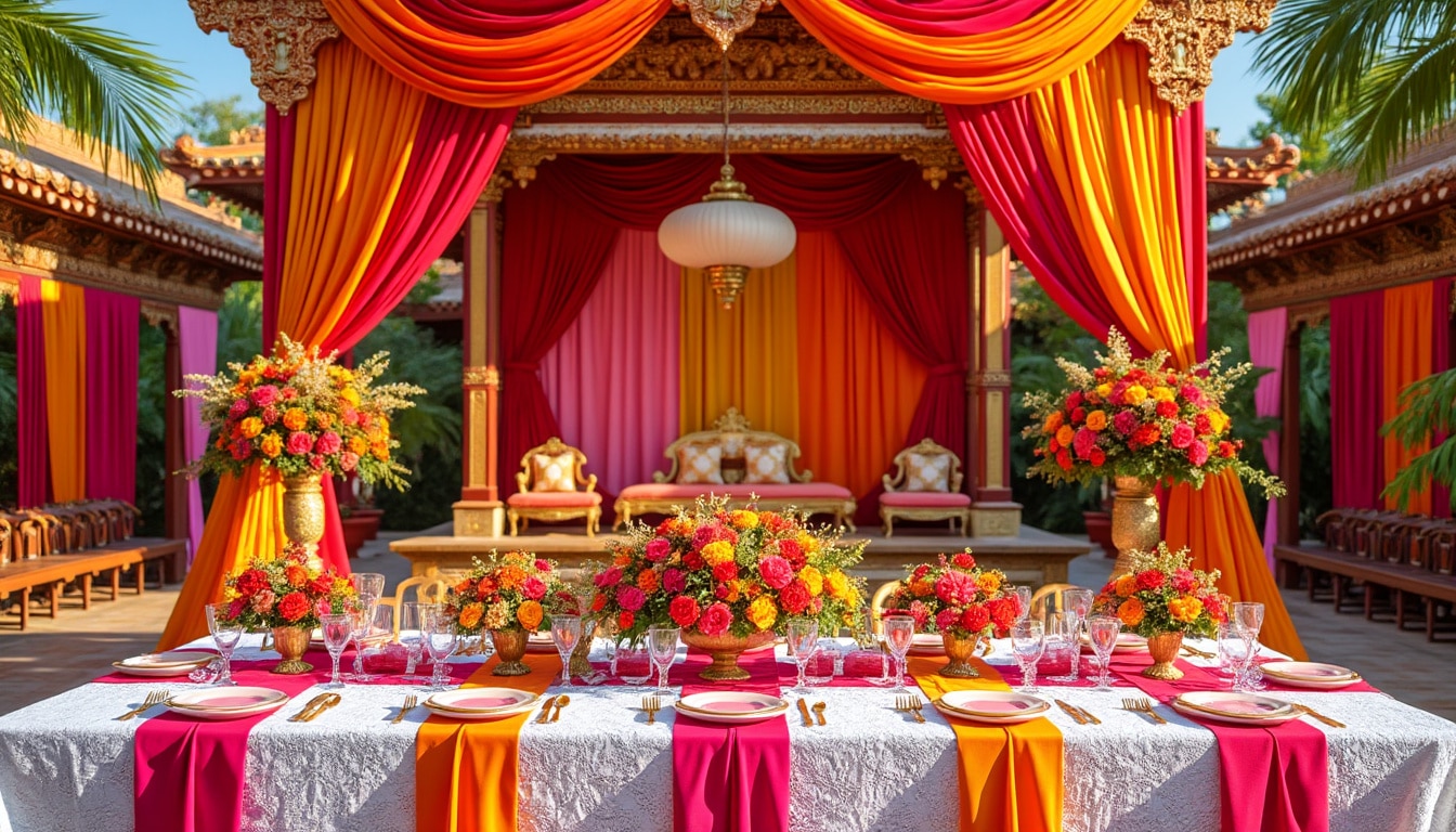 découvrez nos conseils pour organiser un mariage oriental inoubliable. de la décoration aux traditions, chaque détail compte pour faire de votre cérémonie un moment unique et mémorable. plongez dans l'univers des mariages orientaux et créez des souvenirs inoubliables.