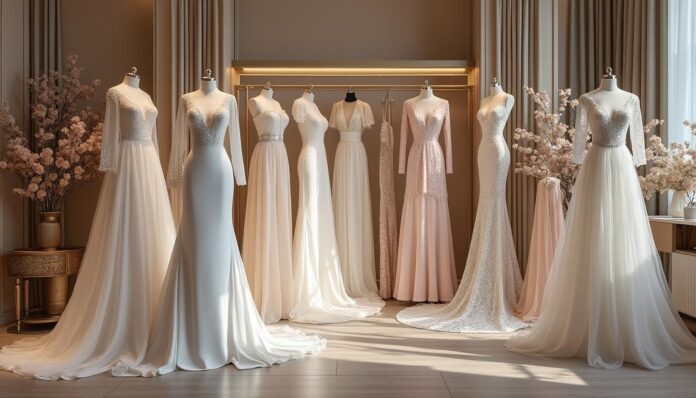 découvrez les robes de mariage uniques de yumi katsura, alliant élégance et artisanat exceptionnel pour faire de votre grand jour un moment inoubliable. explorez une collection qui sublime chaque silhouette avec des designs raffinés et des détails magnifiques.