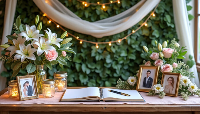 découvrez des idées créatives et des conseils pratiques pour personnaliser la décoration de votre espace de signature lors du mariage et rendre ce moment unique à votre image.