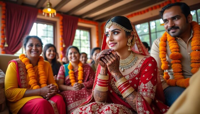 explorez les belles traditions de la cérémonie de henné, un moment clé du mariage riche en symboles et en émotions.