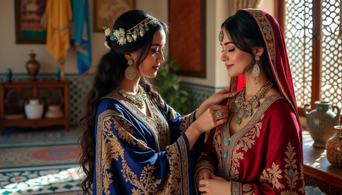 découvrez l'art traditionnel du négafa, un élément clé des mariages marocains, et plongez dans ses coutumes et son savoir-faire unique.